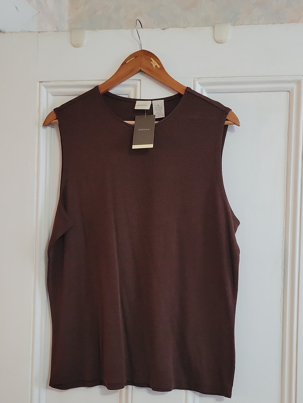 Merona Brown Sleeveless Top - XL New
